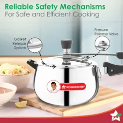 Nigella Triply Stainless Steel Inner Lid Pressure Cooker | 5 Litres |